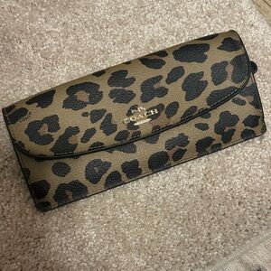 Coach Leopard Print Wallet